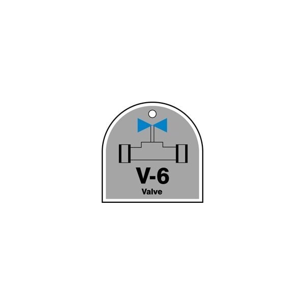 Accuform PF-Cardstock, 3-1/4 in Width, 1/4 in Height, , 5 PK TDJ206XVM - main